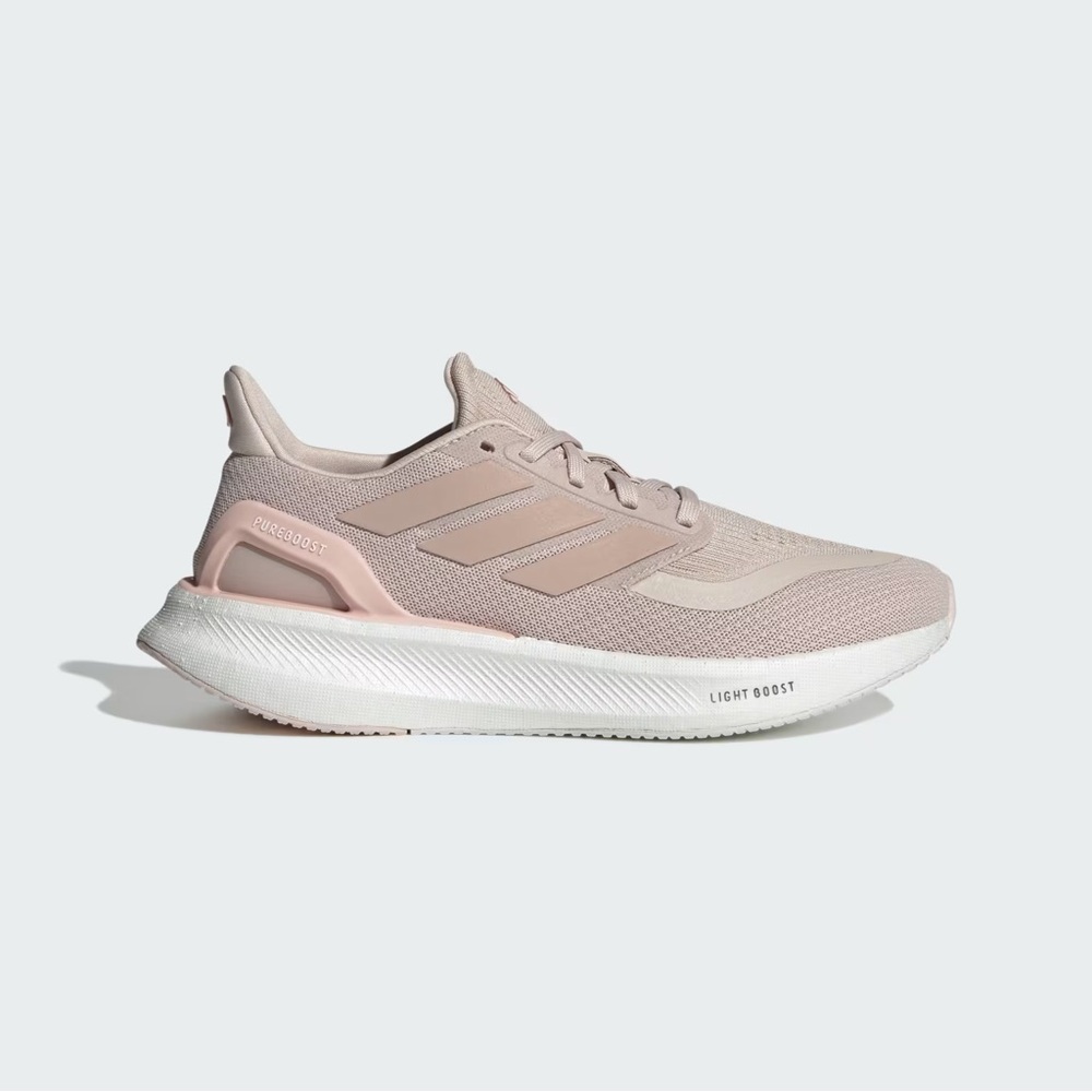 ADIDAS PUREBOOST 5 Running Women's Shoes- Putty Mauve/Sandy Pink Met (size 7.5)